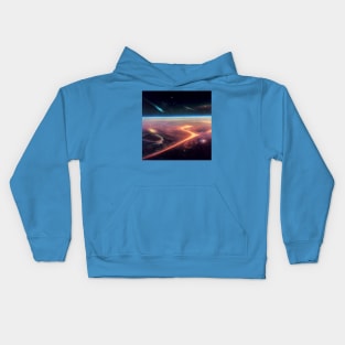 Interplanetary Spaceport Kids Hoodie